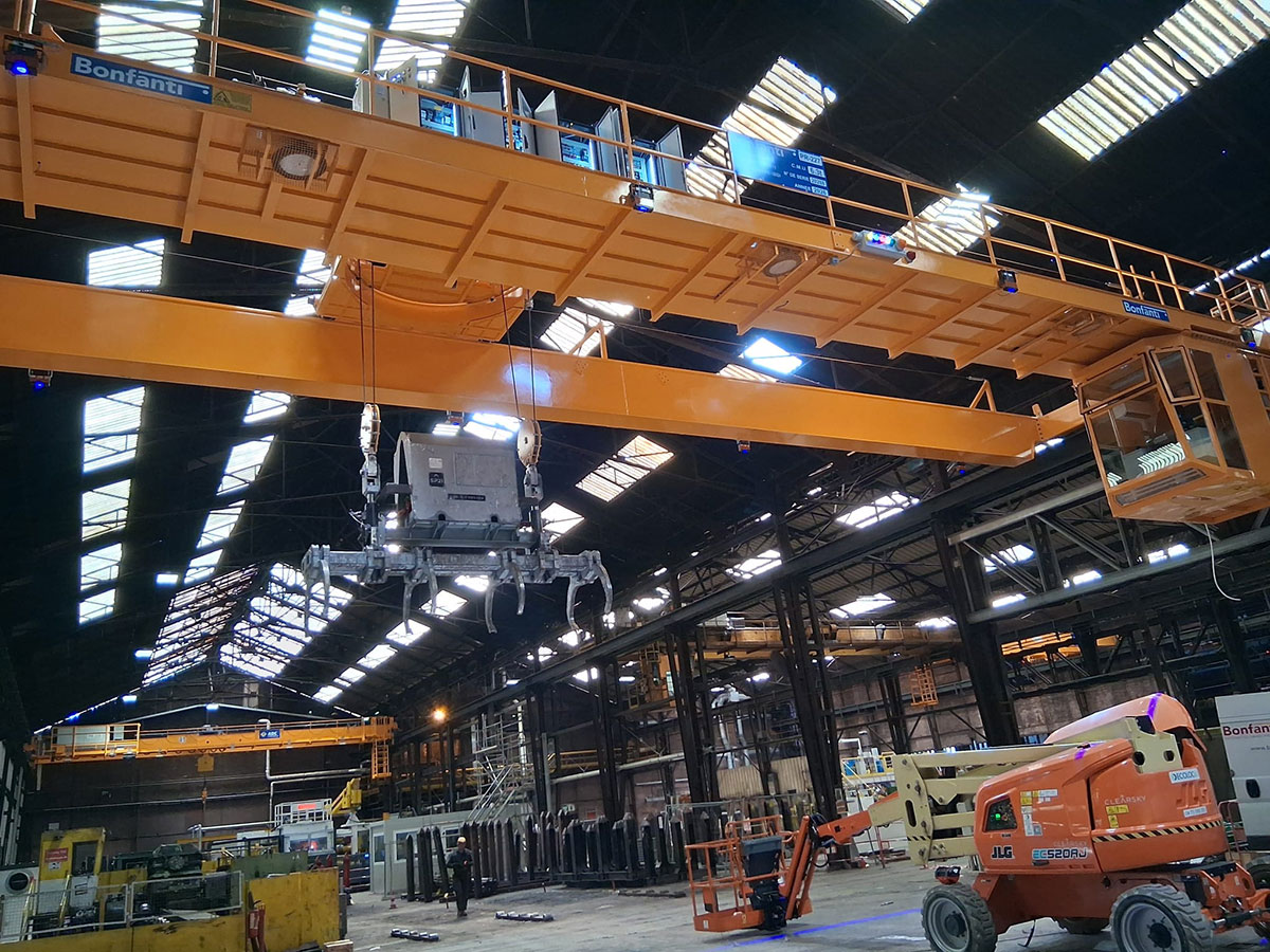 From engineering to commissioning: new special overhead crane for a rolling mill in France