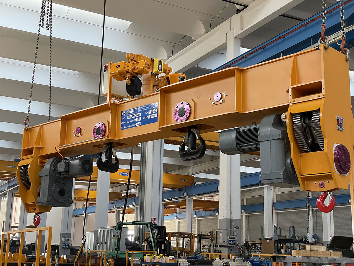 85-ton motorized lifting beam for foundry operations