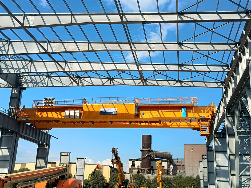 Lavoro finito del nuovo carroponte Bonfanti per Acciaierie Beltrami